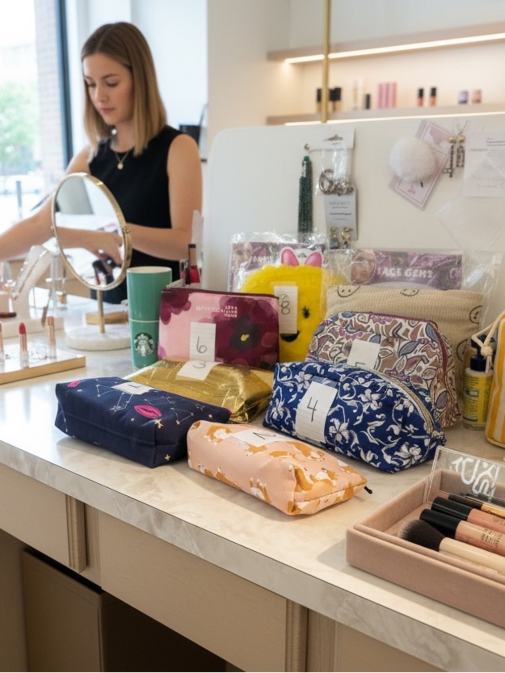 Mystery cosmetics bags filled with all kinds of makeup for you and little girl